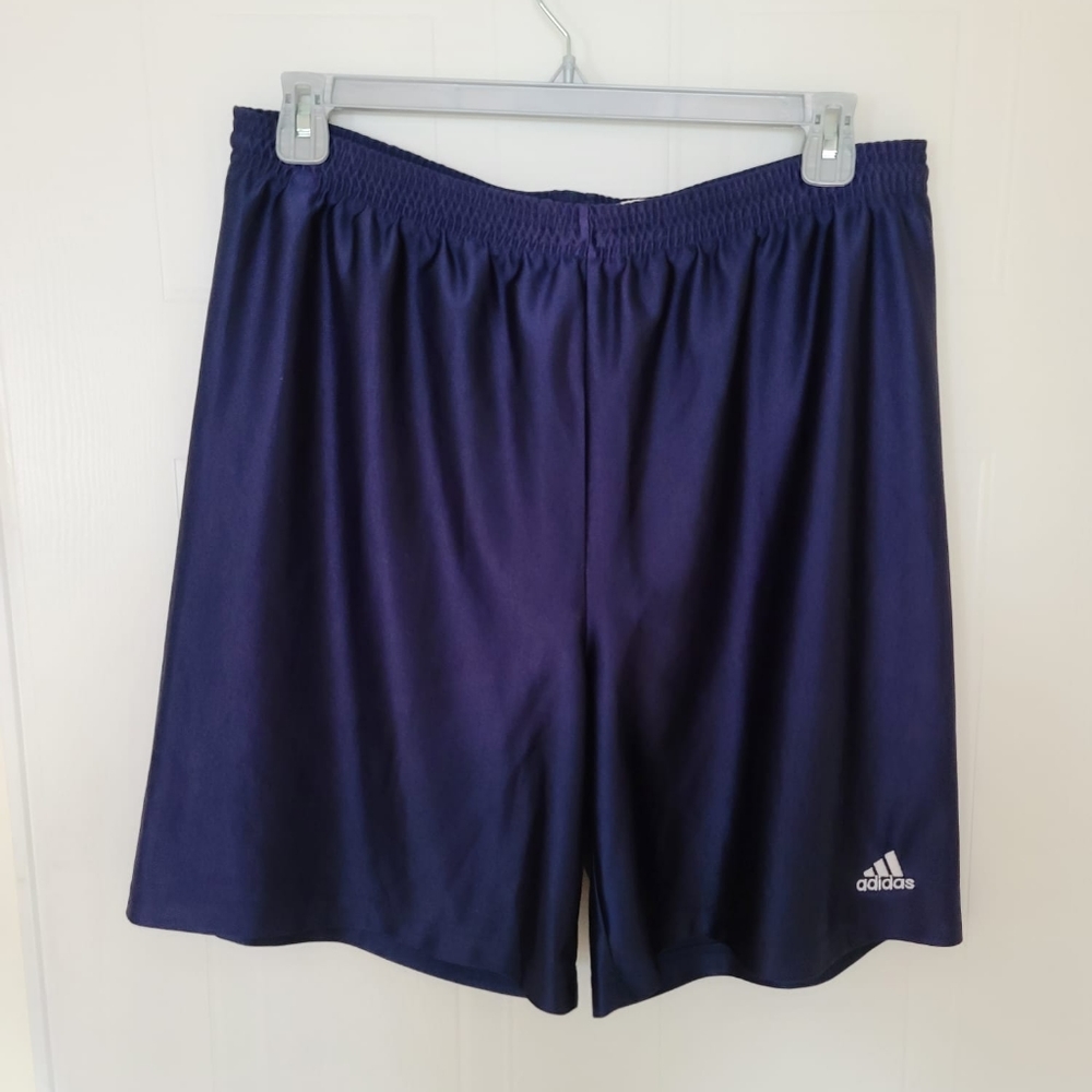 Adidas Drawstring Shorts Large Navy Blue